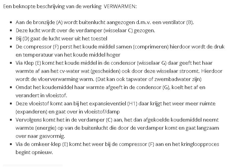 Werking Warmtepomp - Lucht Water Warmtepomp