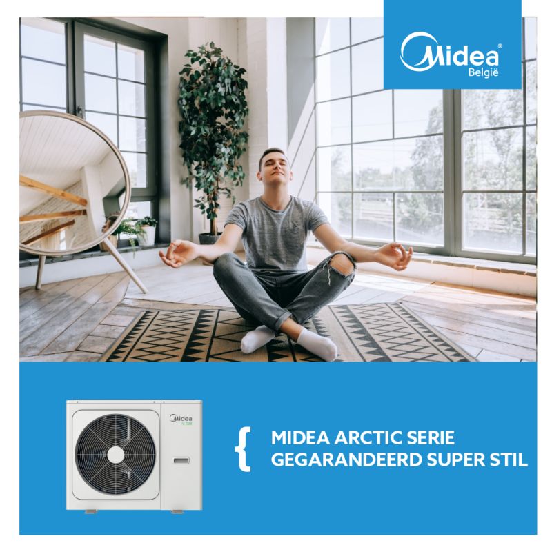 midea arctic lucht water warmtepomp de stilste buitenunit